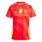 Camisa 1 da Espanha 24 adidas - Feminina VERMELHO