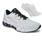 Tênis Asics Gel-Quantum 180 + Par de Meia - Masculino BRANCO/CINZA