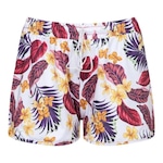 Shorts Mormaii Beach Tennis BT Series Floral - Feminino BRANCO