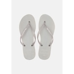 Chinelo Tropical Brasil Flatform Perolado Cristal com Glitter - Feminino BRANCO