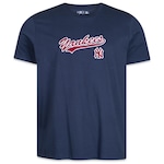 Camiseta New Era Regular New York Yankees Hiphop - Masculina AZUL