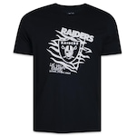 Camiseta New Era Regular Las Vegas Raiders All Sport Art - Masculina PRETO