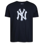 Camiseta New Era Plus Size Regular New York Yankees - Masculina PRETO