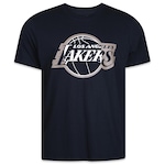 Camiseta New Era Regular Los Angeles Lakers Core Nba - Masculina PRETO