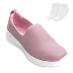 Tênis Skechers Go Walk Joy e Meia Sk23-89625 - Feminino ROSA/BRANCO