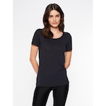 Camiseta Bodyforsure Lisa Essentials - Feminina PRETO