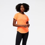 Camiseta New Balance Q Speed Jacquard - Feminina LARANJA