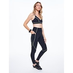 Calça Legging Bodyforsure Lisa com Recortes Step - Feminina PRETO