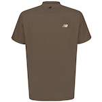 Camiseta New Balance Small Logo - Masculina MARROM