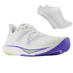 Kit Tênis New Balance Rebel V3 + Par de Meias - Feminino BRANCO