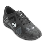 Chuteira Society Fitz Sportz - Adulto PRETO/BRANCO