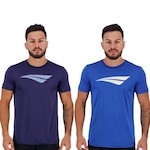 Kit de Camisetas Penalty X -Masculina - 2 unidades AZUL CLA/AZUL ESC