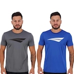 Kit de Camisetas Penalty X -Masculina - 2 unidades CINZA CLA/AZUL