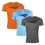 Kit de Camisetas Penalty X - Masculino - 3 unidades LARANJA/CINZA