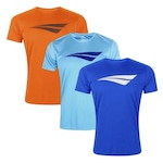 Kit de Camisetas Penalty X - Masculino - 3 unidades LARANJA/AZUL