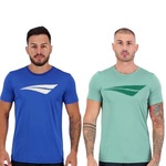 Kit Camiseta Penalty X - 2 Unidades - Masculino Verde/Azul