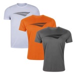 Kit de Camisetas Penalty X - Masculino - 3 unidades BRANCO/CINZA