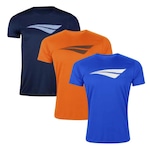 Kit de Camisetas Penalty X - Masculino - 3 unidades AZUL ESC/AZUL