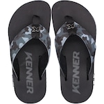 Chinelo Kenner Kivah Line Estampada - Masculino CINZA/PRETO