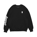 Blusão de Moletom Grizzly Mini Bear Script Crewneck Masculino PRETO