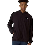 Jaqueta com Capuz Corta Vento Fila Basic Run - Masculina PRETO