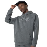 Casaco Moletom Fila Letter Outline - Masculino CINZA