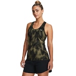 Camiseta Regata de Treino Under Armour Hg Armour Racer Print - Feminina VERDE