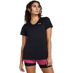 Camiseta de Treino Under Armour Tech Solid - Feminina PRETO