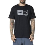 Camiseta Rvca Island Balance Box - Masculina PRETO