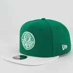 Boné Aba Reta New Era Palmeiras Escudo - Snapback - Adulto VERDE