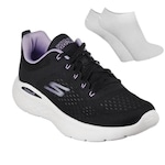 Kit Tênis Skechers Go Run Lite + Par de Meias - Feminino PRETO