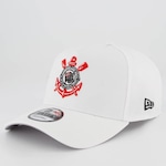 Boné Aba Curva New Era Corinthians - Snapback - Adulto BRANCO