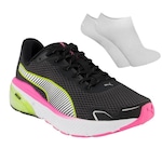 Kit Tênis Puma Cell Lightpulse + Par de Meias - Feminino PRETO/ROSA