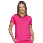 Camiseta Run More Luas - Feminina ROSA/PRETO