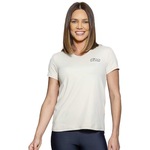 Camiseta Run More Luas - Feminina Bege/Preto