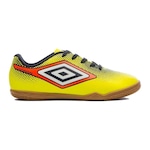 Chuteira Futsal Umbro Cannon Jr - Infantil Amarelo/Laranja