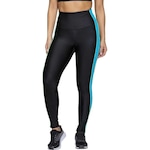 Calça Legging Run More Leg Day - Feminina PRETO/AZUL