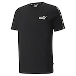 Camiseta Puma Essentials+ Tape - Masculina PRETO