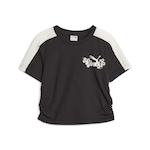 Camiseta Puma T7 Flwr - Infantil PRETO