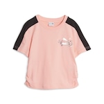 Camiseta Puma T7 Flwr - Infantil Pessego