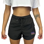 Bermuda Shorts Feminino Corrida Elastano Premium Wss Rotina PRETO