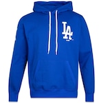 Blusão de Moletom com Capuz New Era Canguru Fechado Los Angeles Dodgers Core mlb - Masculino AZUL