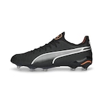 Chuteira de Campo Puma King Ultimate - Adulto PRETO/CINZA CLARO