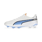 Chuteira de Campo Puma King Ultimate - Adulto BRANCO/AZUL ESC