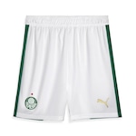 Calção do Palmeiras 1 Home Jogador 24/25 Puma - Masculino BRANCO