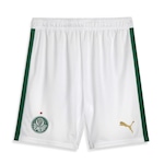 Calção do Palmeiras 1 Home Torcedor 24/25 Puma - Masculino BRANCO