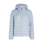 Jaqueta Puffer Tommy Hilfiger Padded Global - Feminina AZUL CLARO