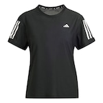 Camiseta adidas Own The Run Base - Feminina PRETO/BRANCO