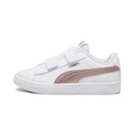 Tênis Puma Rickie Classic - Infantil BRANCO/OURO