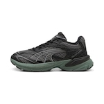 Tênis Puma Velophasis - Masculino PRETO/VERDE ESCURO